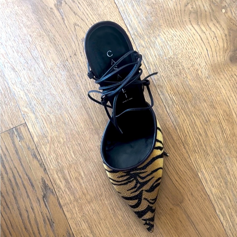 Gorgeous Casadei Ankle Wrap Heels